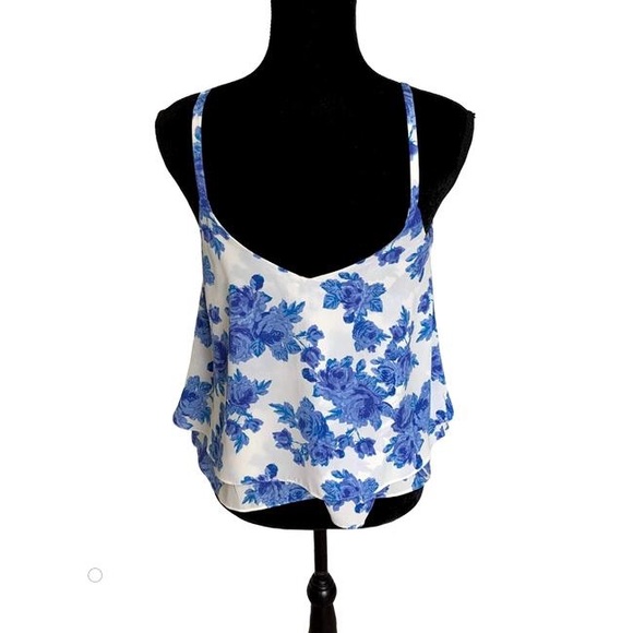 Paper Crane • Blue China Floating Crop Halter • S - Picture 2 of 9
